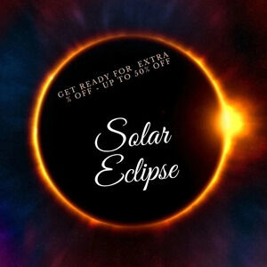 UP TO 50% OFF SALE - SOLAR ECLIPSE SPECIAL WEEKEND OFFER